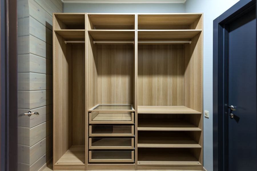 melamine wood texture wardrobe cabinet finish