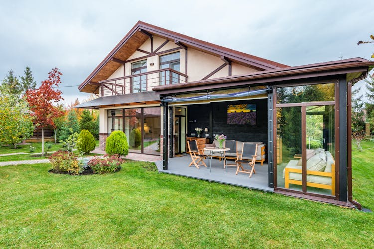 Big Suburb House With Terrace And Backyard