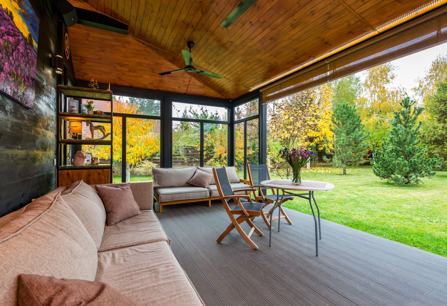 Fence and Decking Painting in Brent Cross — surfaces prepped and cut in by hand