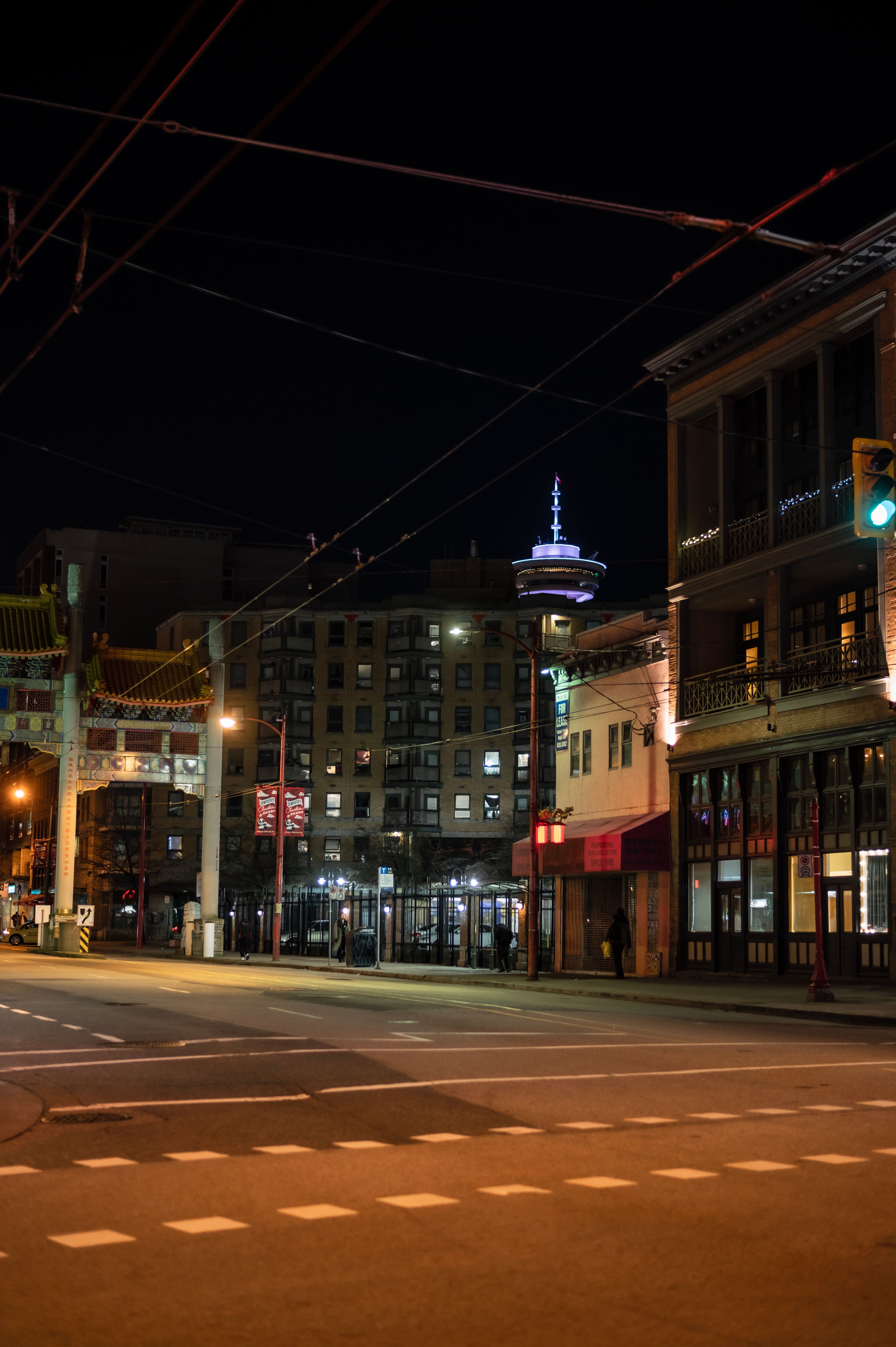City Buildings during Night Time · Free Stock Photo