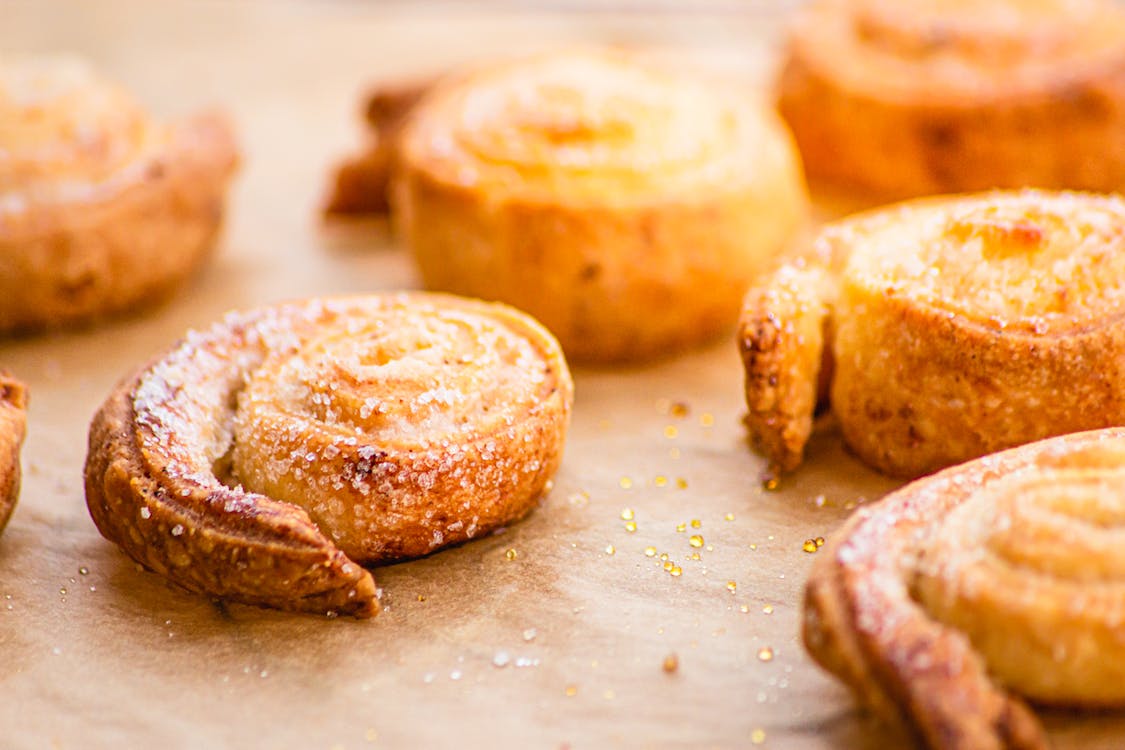 Free 
A Close-Up Shot of a Freshly Baked Pastry Stock Photo