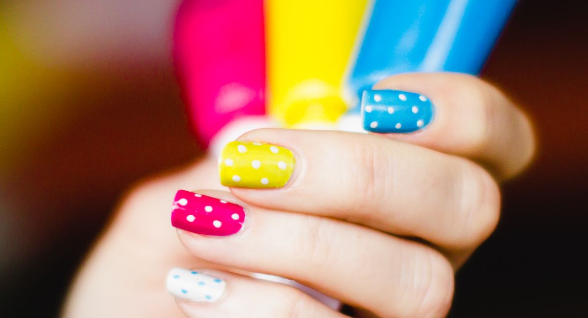 Illustration, idee ongles en gel