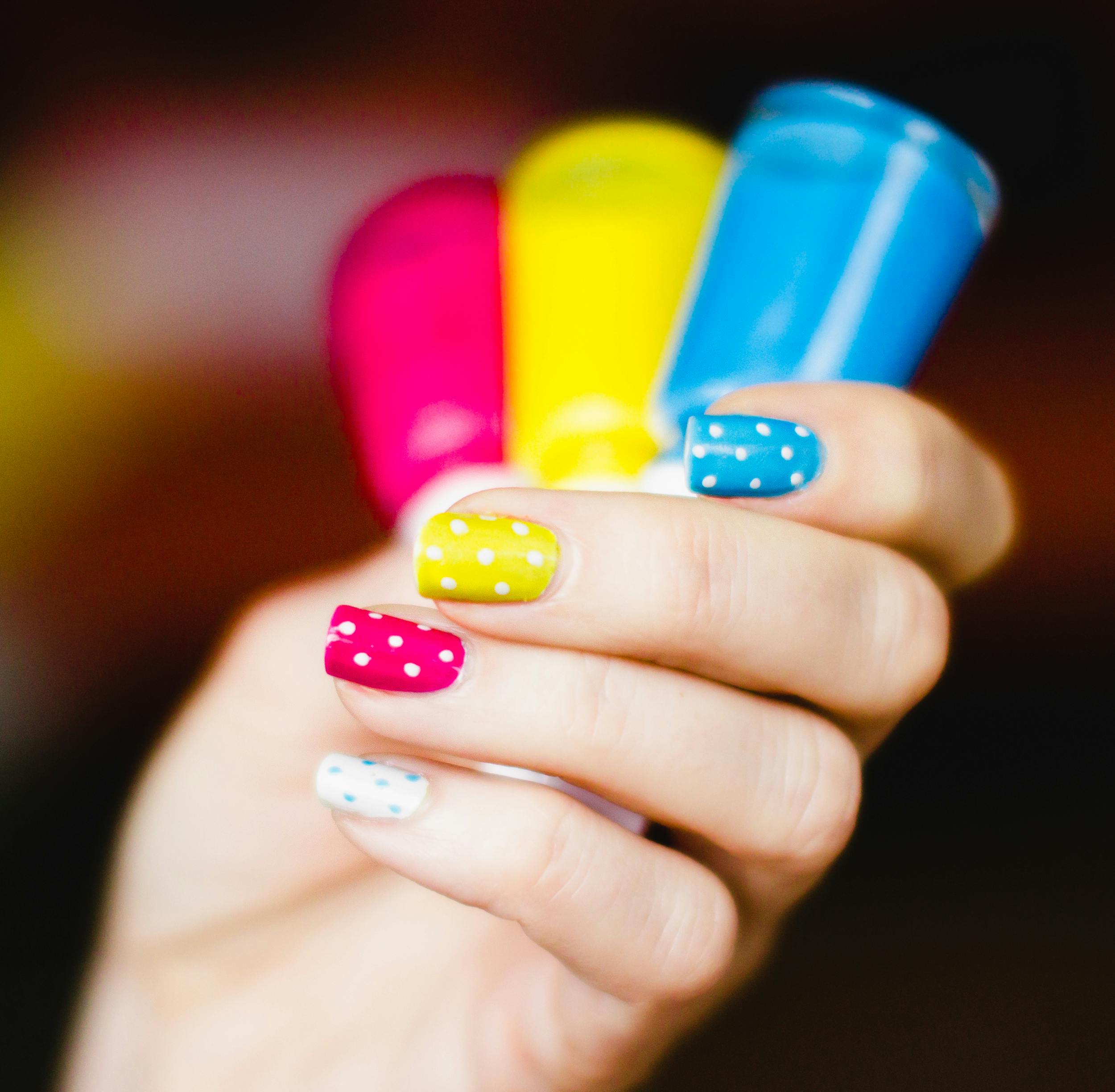 Beauty tips nail care image 2: hands with nail polish · free stock photo