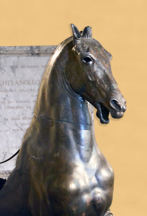 Free stock photo of antique, bronze, horse