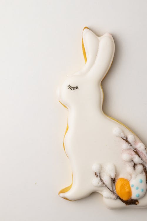 A Bunny Shaped Cookie for Easter