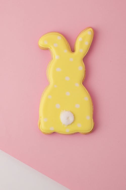 Yellow Easter Bunny Cookie