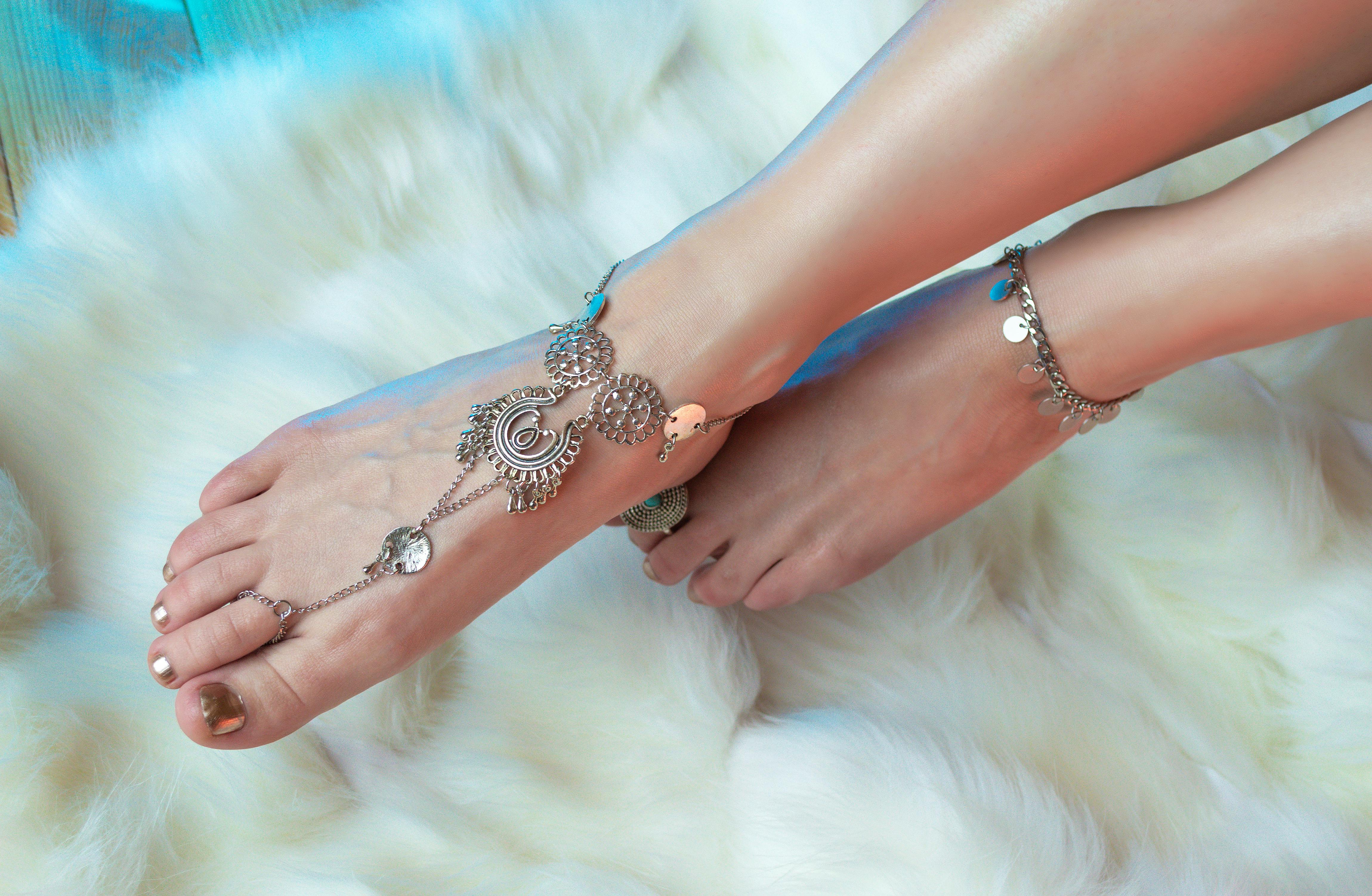 Bridal Crystal Foot Toe Ring Ankle Bracelet: Buy Online at Best Price in  UAE - Amazon.ae