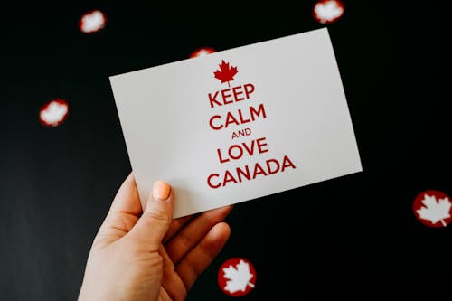 Fotobanka s bezplatnými fotkami na tému deň kanady, držanie, hracia karta