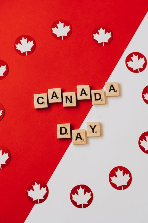 A Celebration of Canada Day with Canadian Flag
