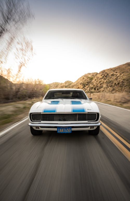 Time-Lapse Photo of a Camaro 