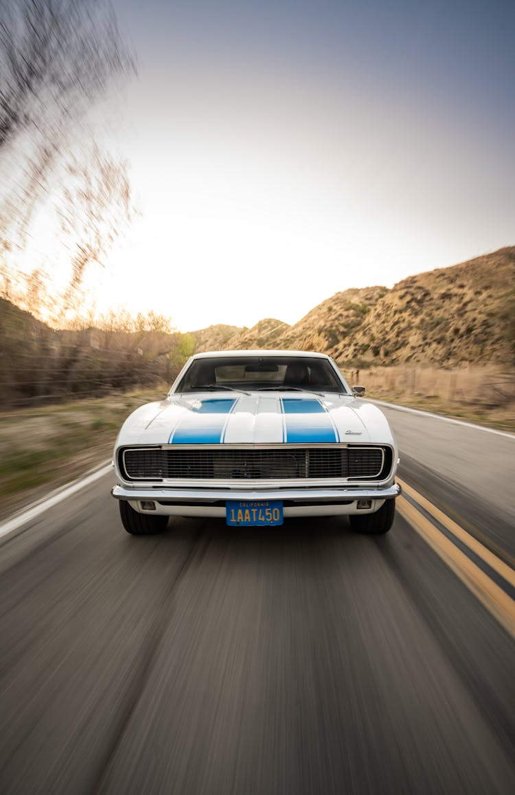 Time-Lapse Photo Of A Camaro 