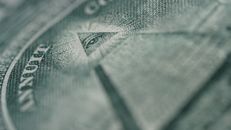 Green Textile With 10 Banknote