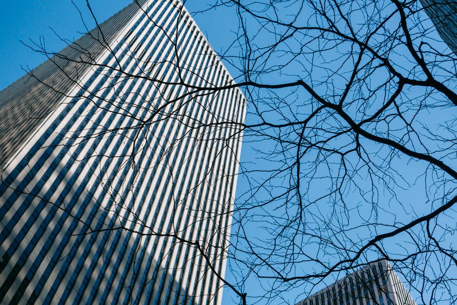 Interior design of modern financial complex · Free Stock Photo