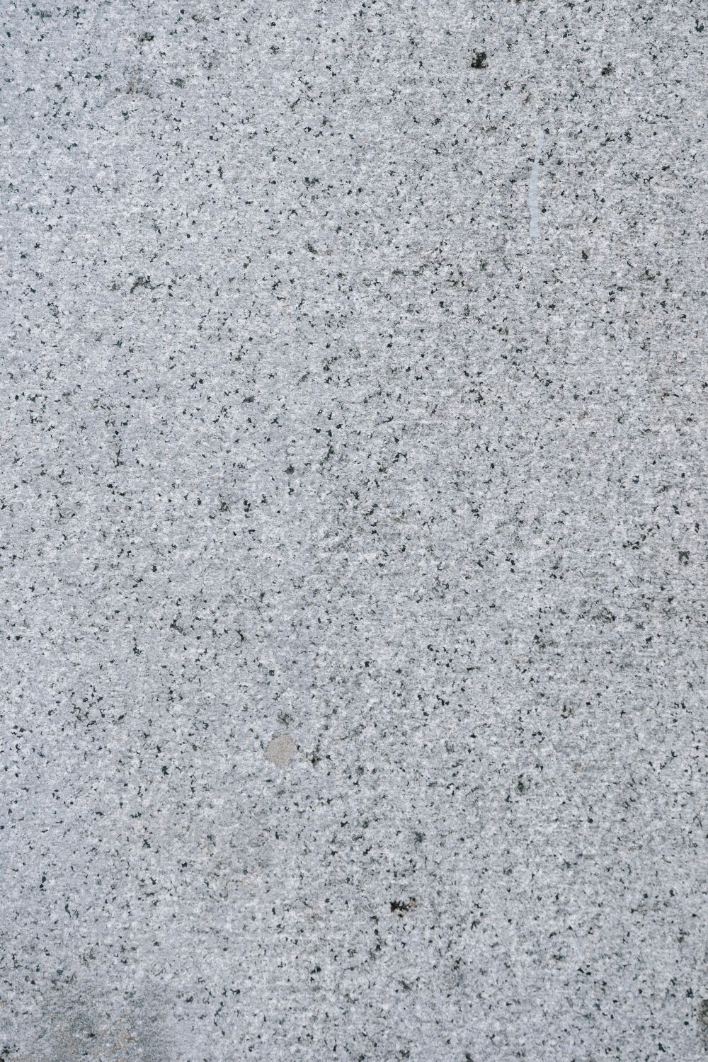 Grey speckled granite surface in close detail