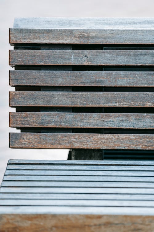Free Part of shabby wooden bench Stock Photo