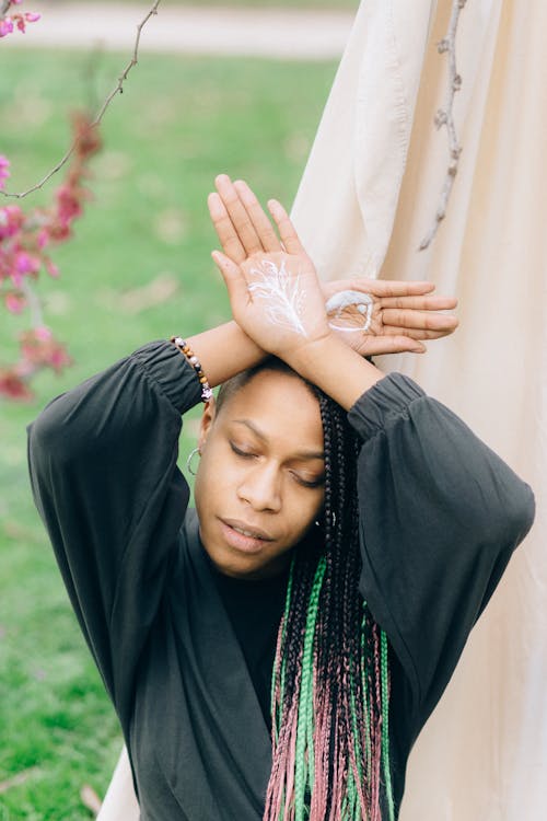 Kostnadsfri bild av afrikansk amerikan kvinna, flätat hår, Framställ