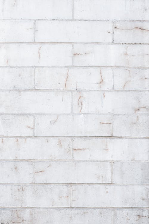 White brick wall in daylight