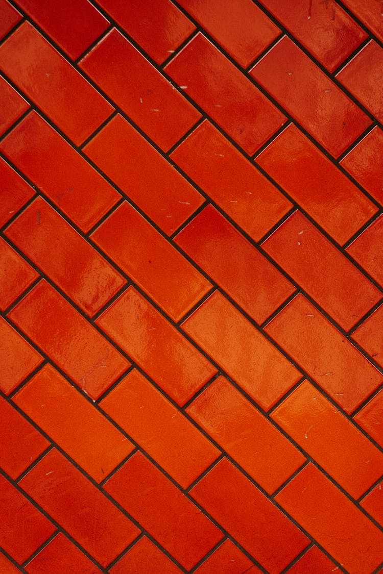 Abstract Background Of Red Brick Wall