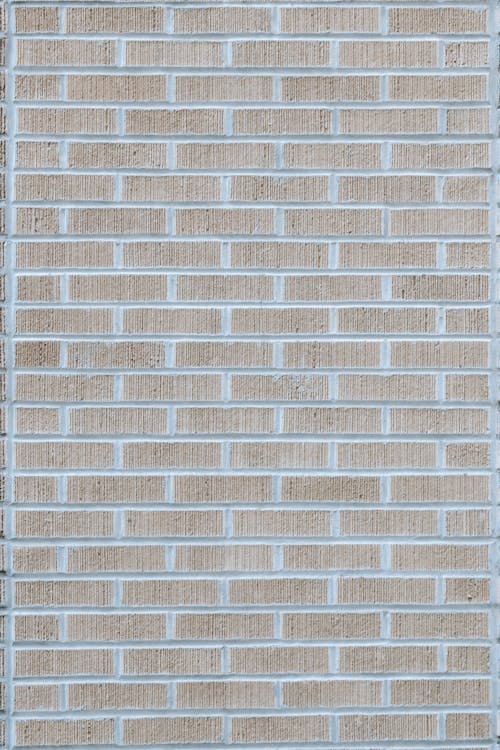 Wall made of rows of bricks