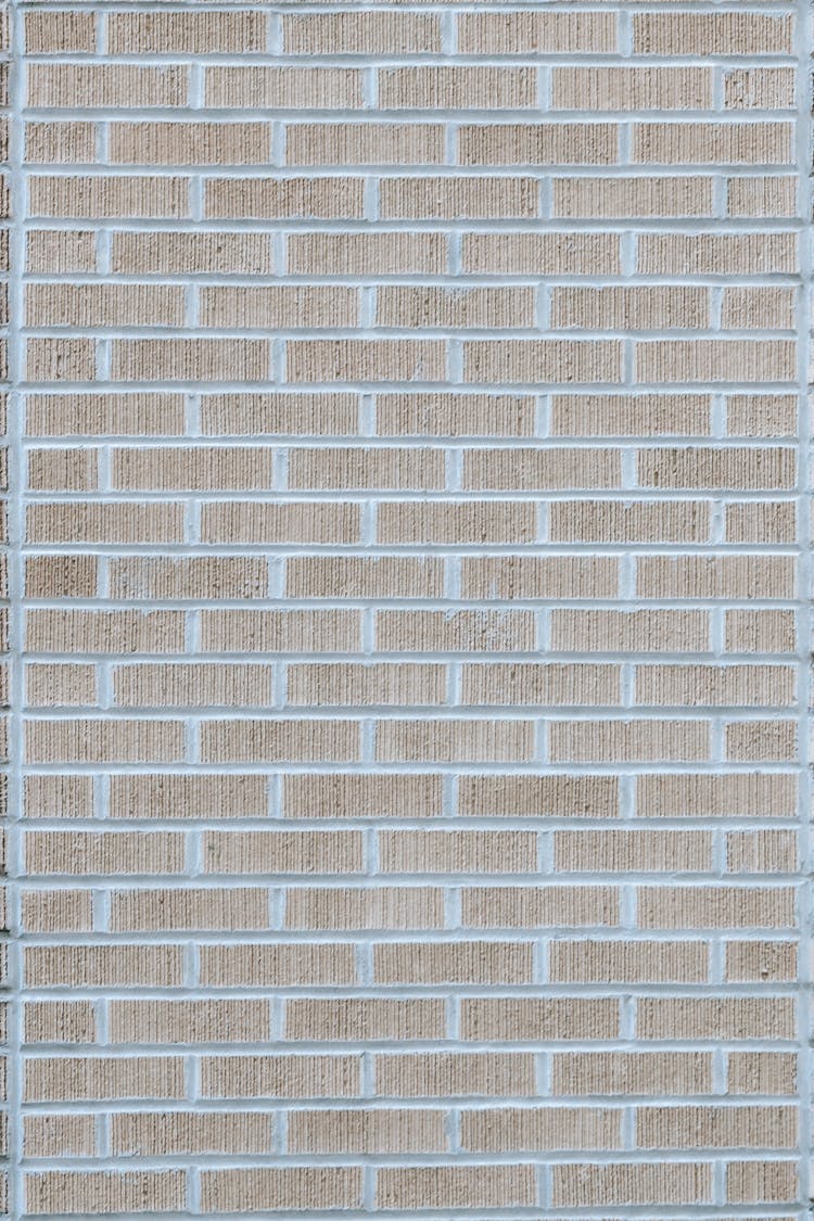 Wall Made Of Rows Of Bricks