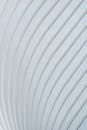 Minimalistic smooth white wavy wall with parallel lines for abstract geometric architectural background