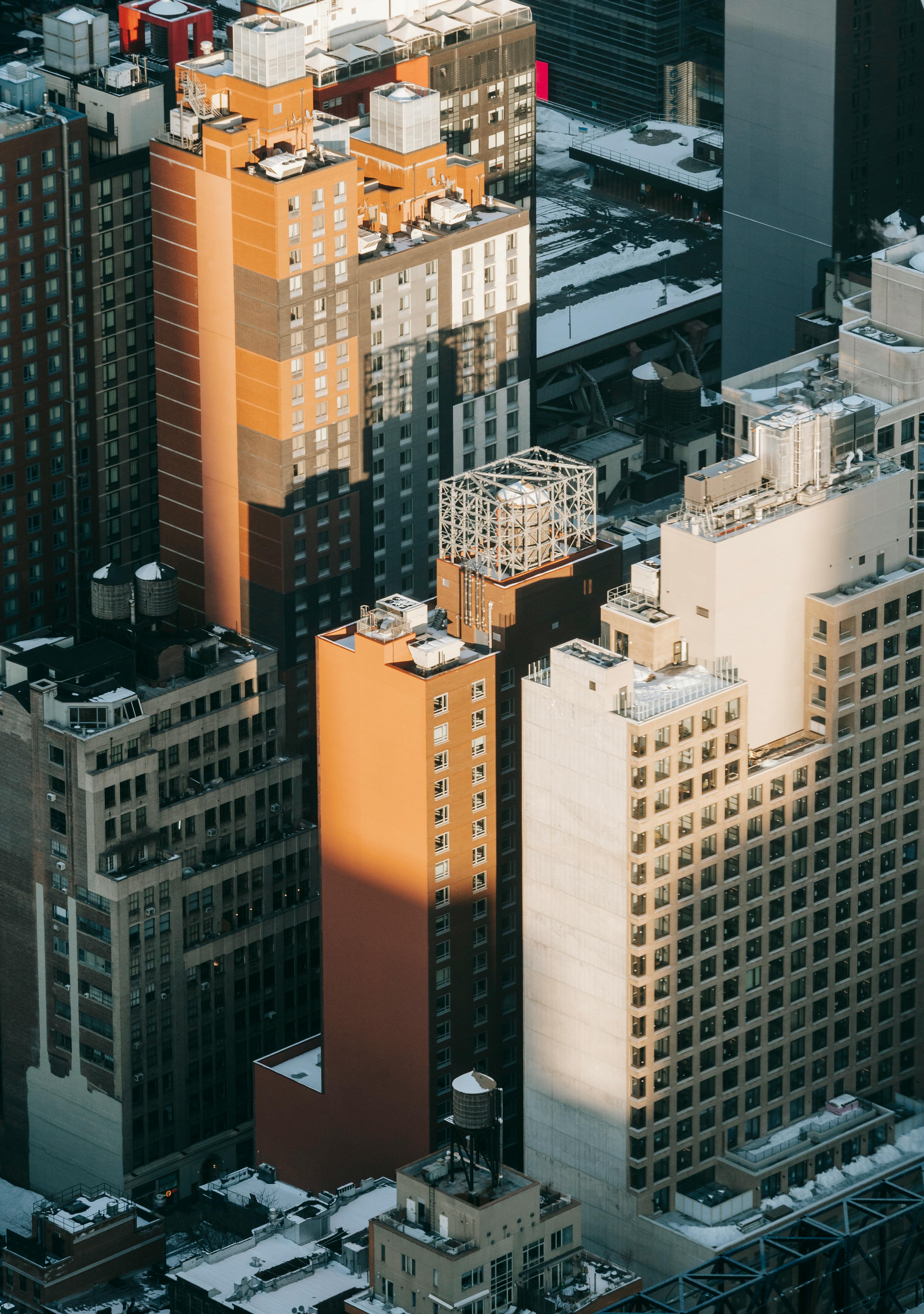 tall multistage buildings in dwelling district