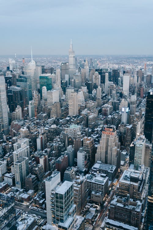 Skyscrapers in modern city district