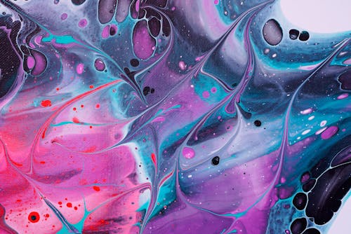 Free Mixed Colors in Abstract Painting Stock Photo