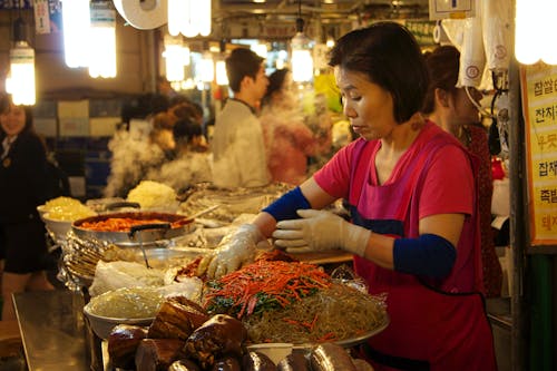 Free stock photo of food market, kimchi, korea
