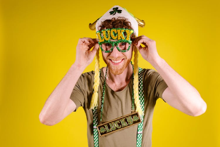 Goofy Man Wearing Costumes 