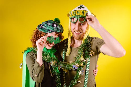 A Couple Celebrating St Patrick's Day