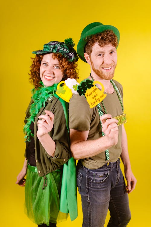 A Couple Celebrating St Patrick's Day