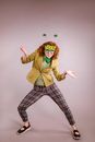 Woman doing a Wacky Pose