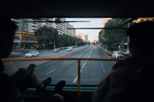 Photo of a Road with Cars in a City