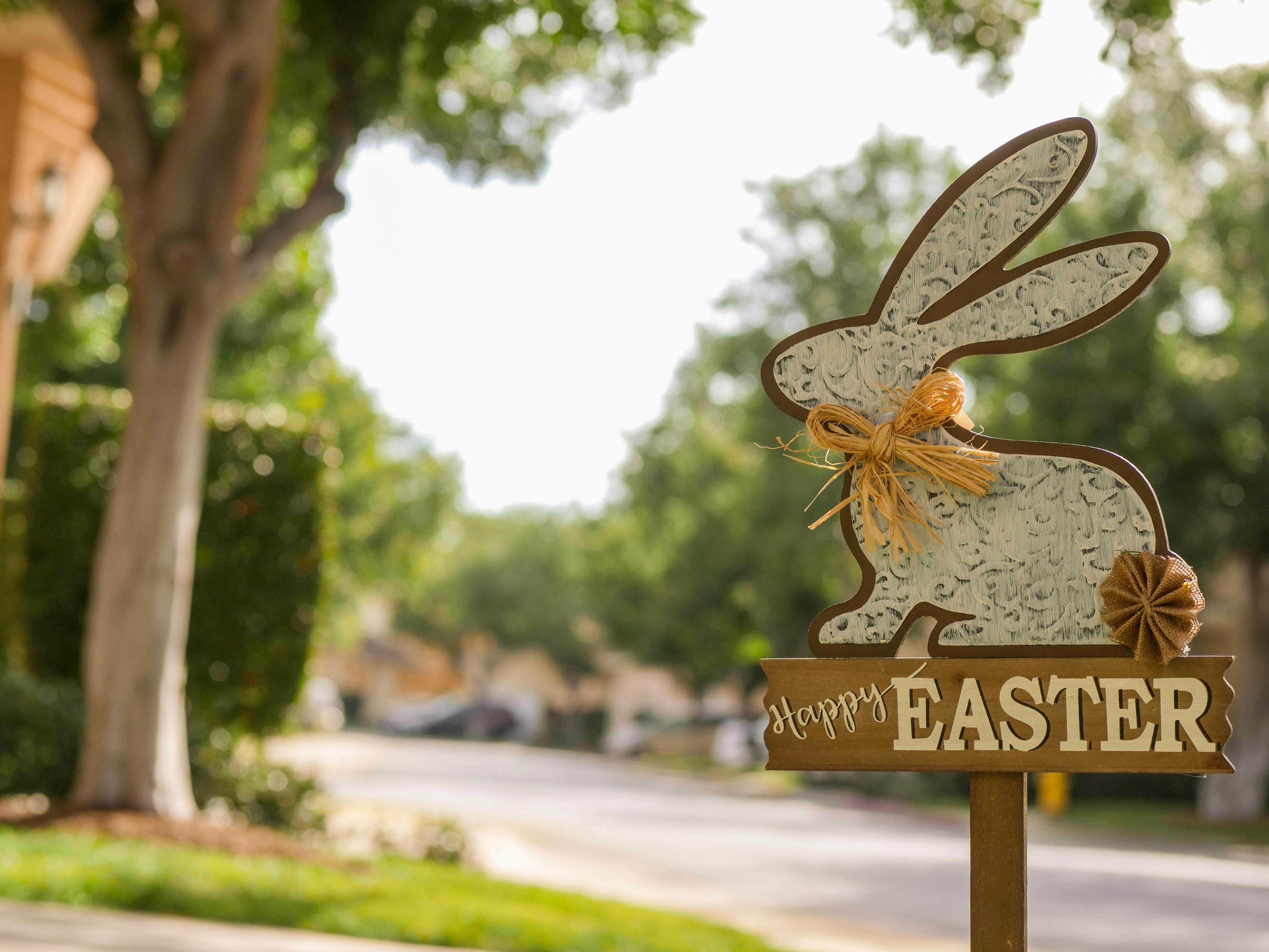 photo of a happy easter signage