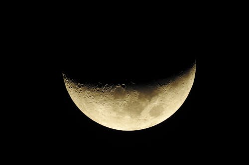 Бесплатное стоковое фото с 1 2 луна
