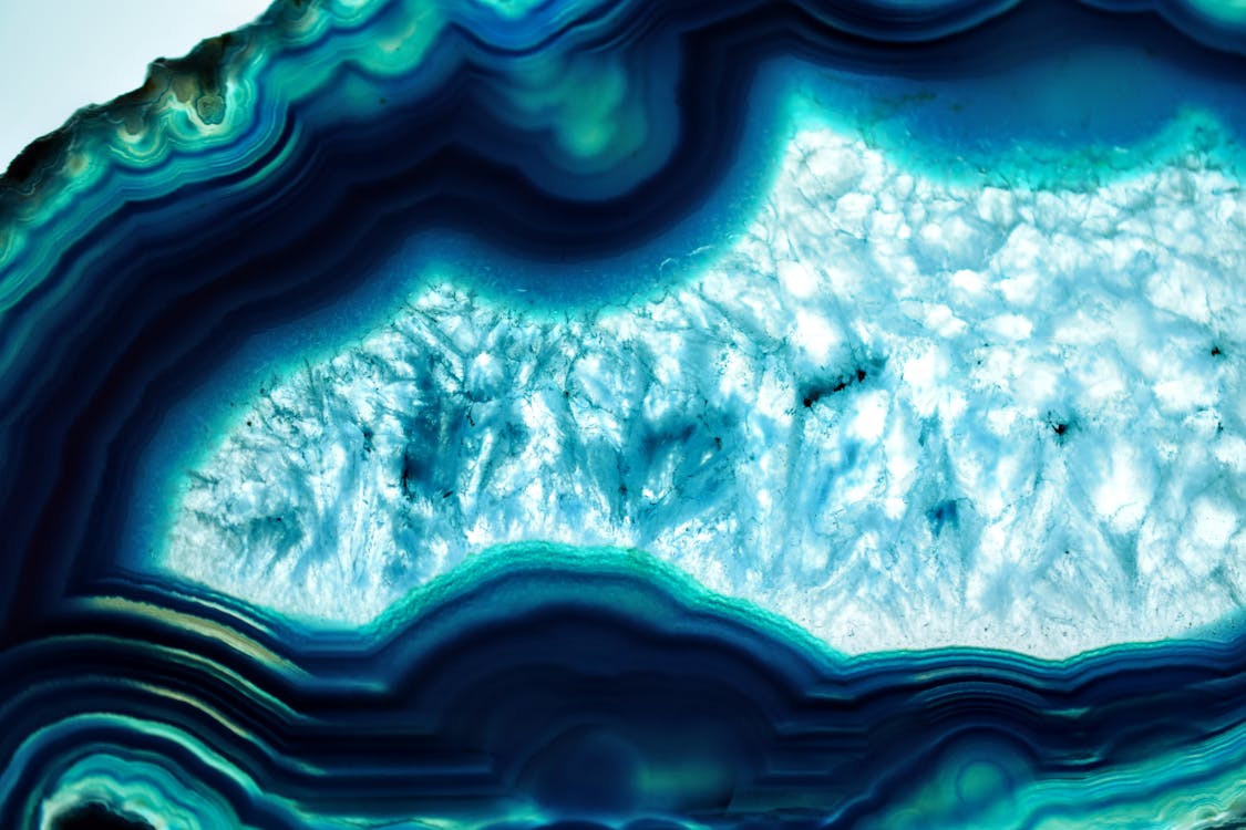 Blue Agate Crystal · Free Stock Photo