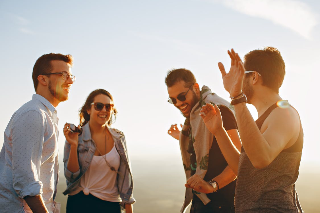 al aire libre, amigos, amistad