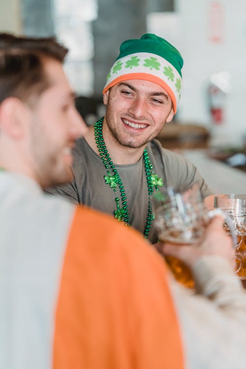 Free A Man Wearing Beanie While Smiling  Stock Photo