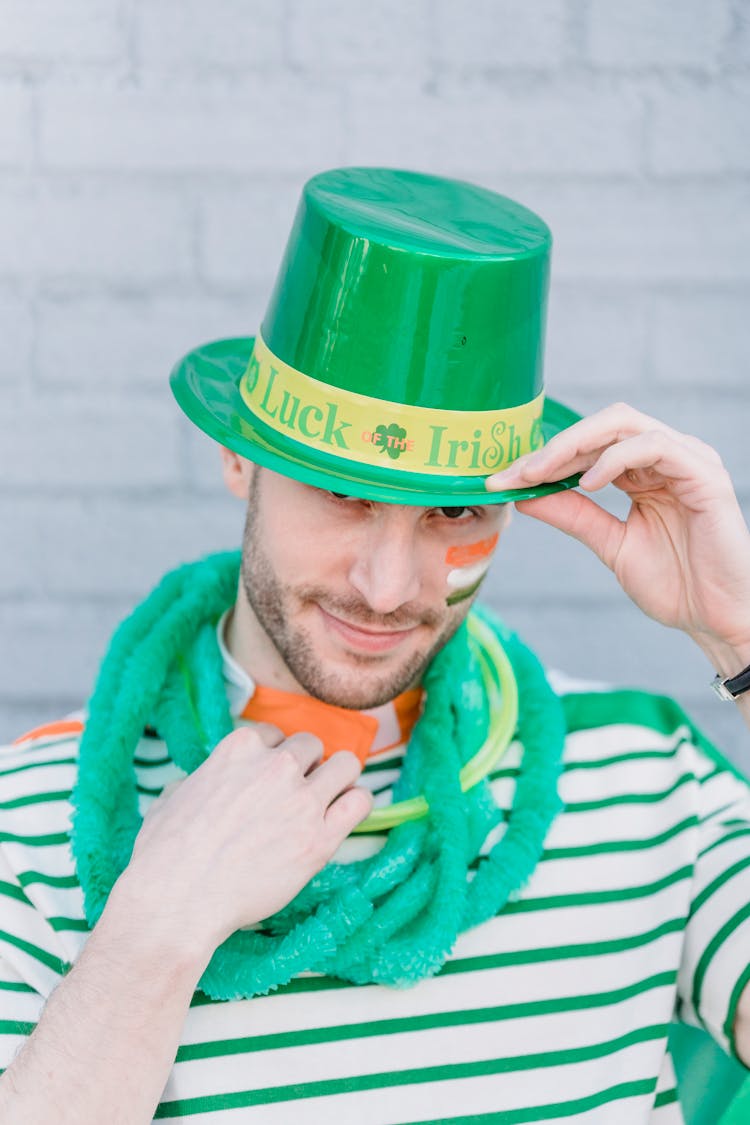 Man In Hat During Holiday