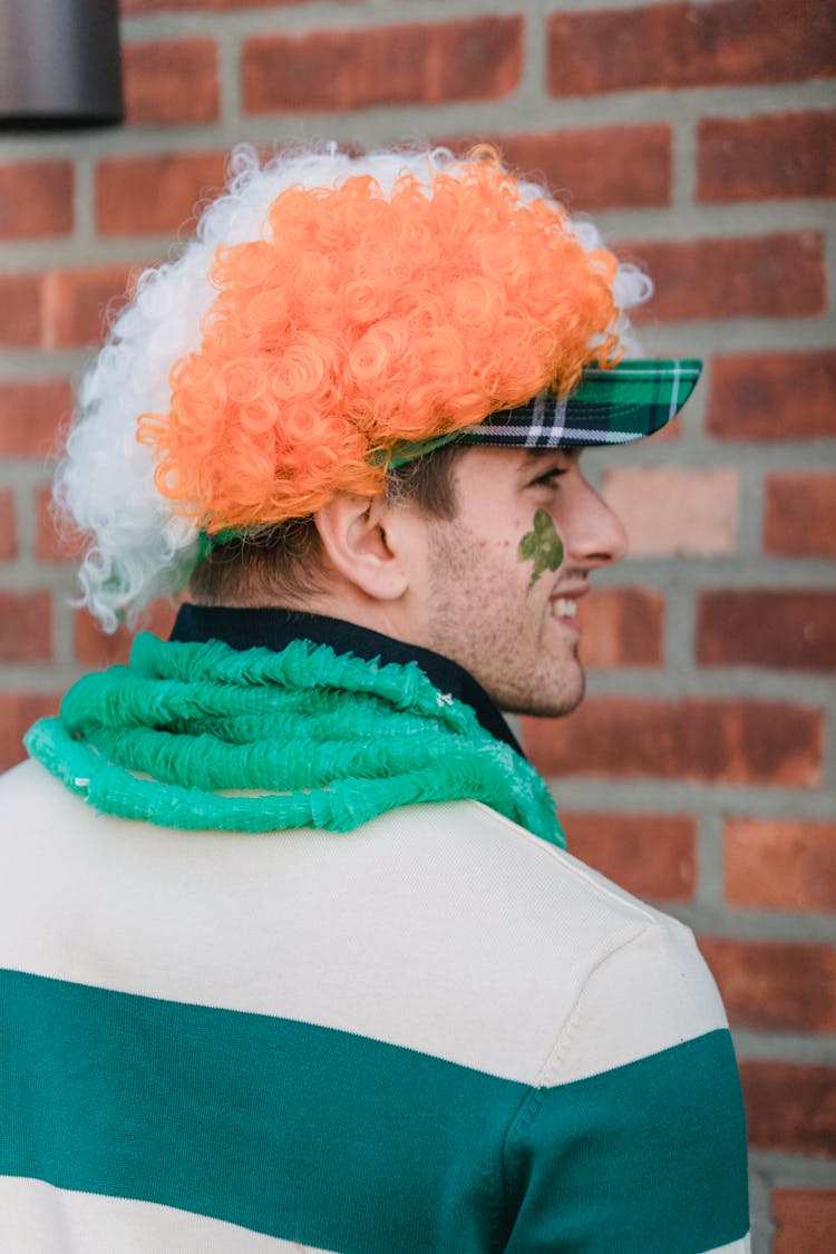 Cheerful Man In Traditional Clothes On Saint Patricks Day