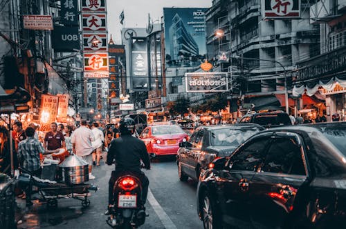 Imagine de stoc gratuită din aglomerație, autoturisme, Bangkok