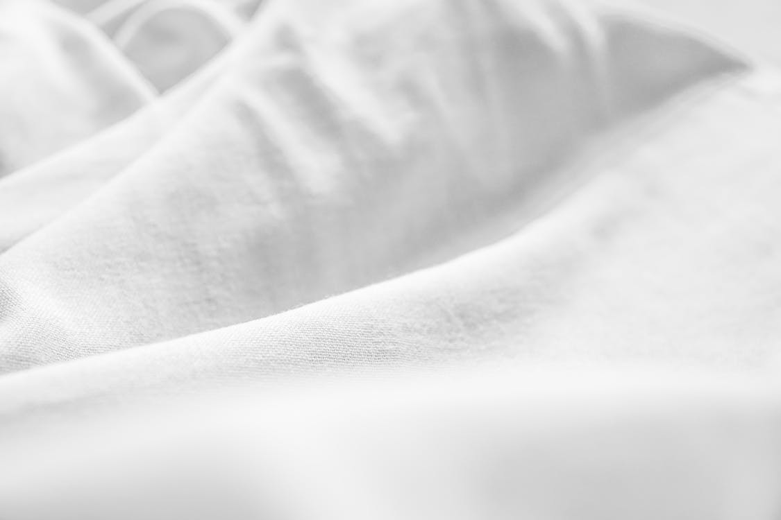 Close-Up Shot of a White Textile