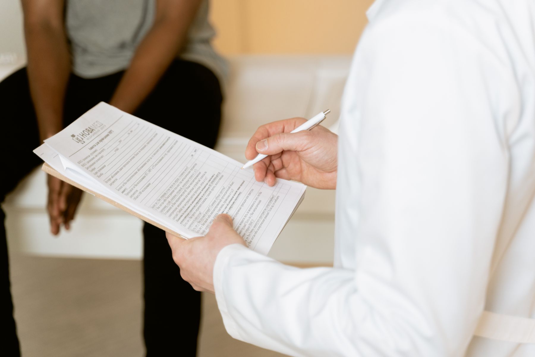 Physician in consultation