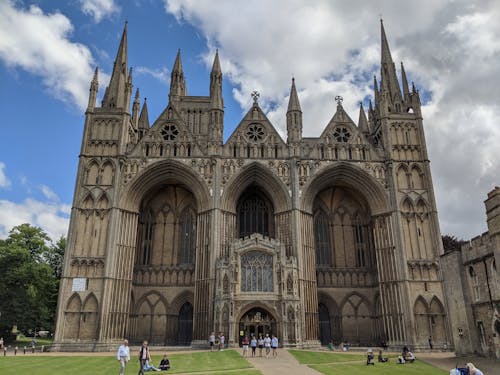 Free Facade of a Gothic Cathedral Stock Photo