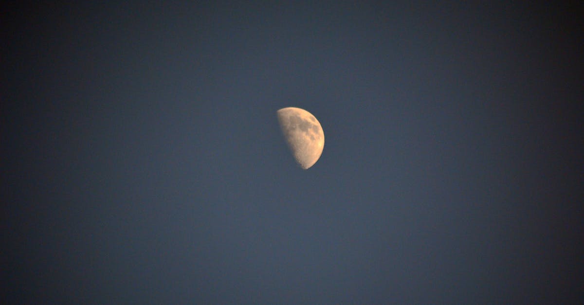 Free stock photo of half moon, half-moon, moon