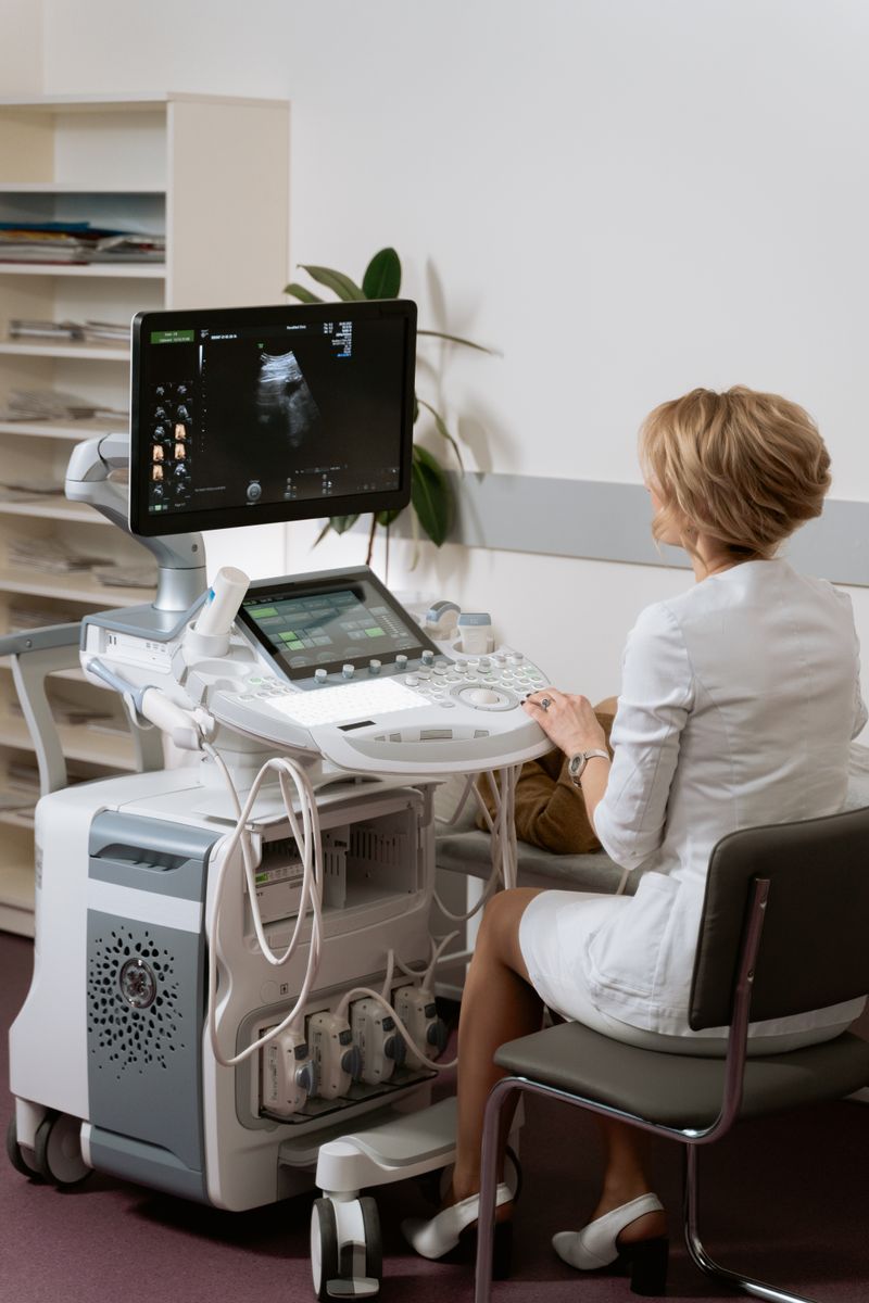 Neurologist reviewing brain imaging scans