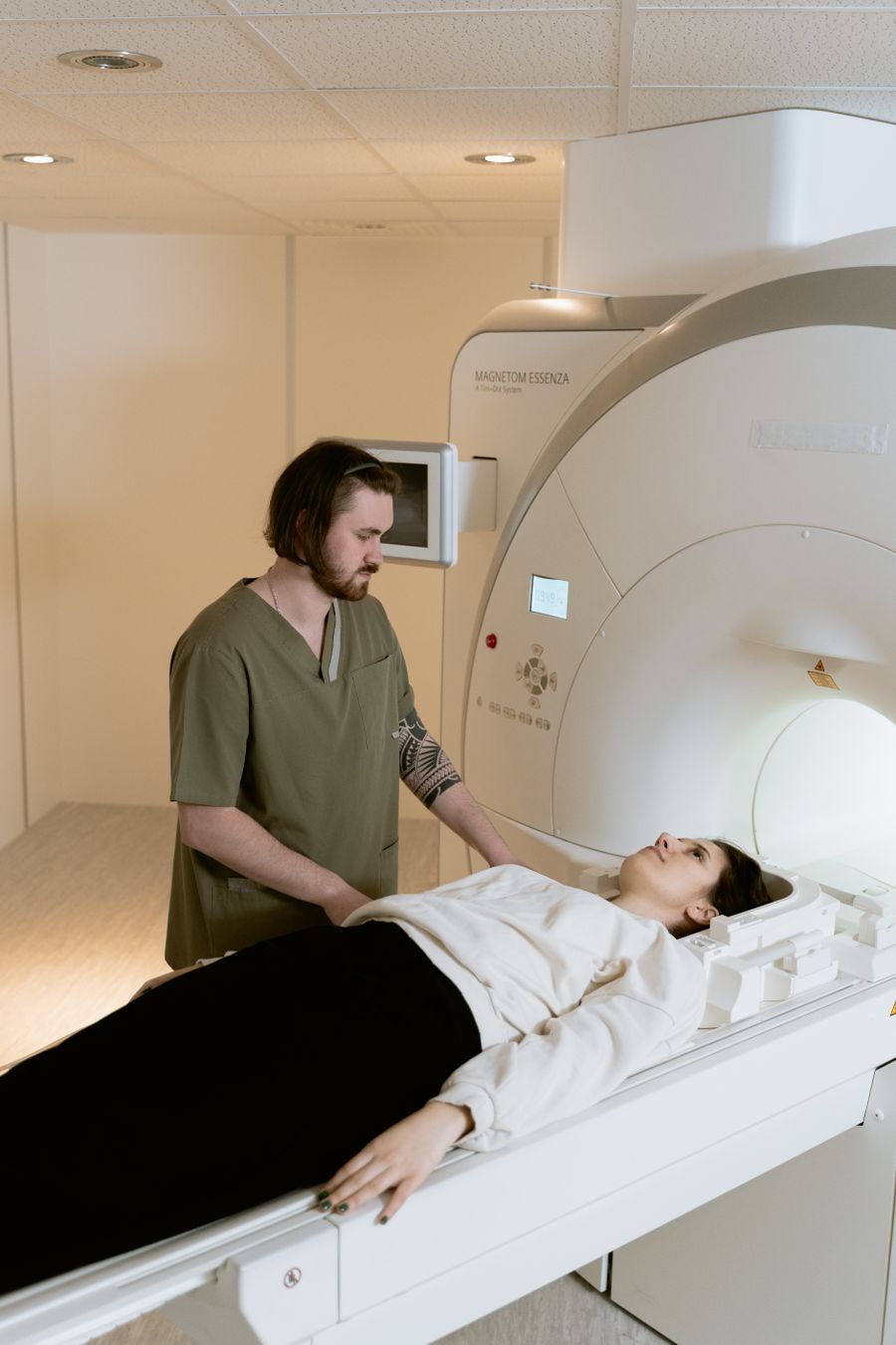 Professional supporting a patient