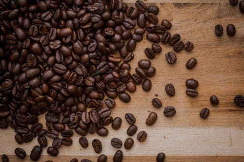 Free Close-Up Shot of Roasted Coffee Beans Stock Photo