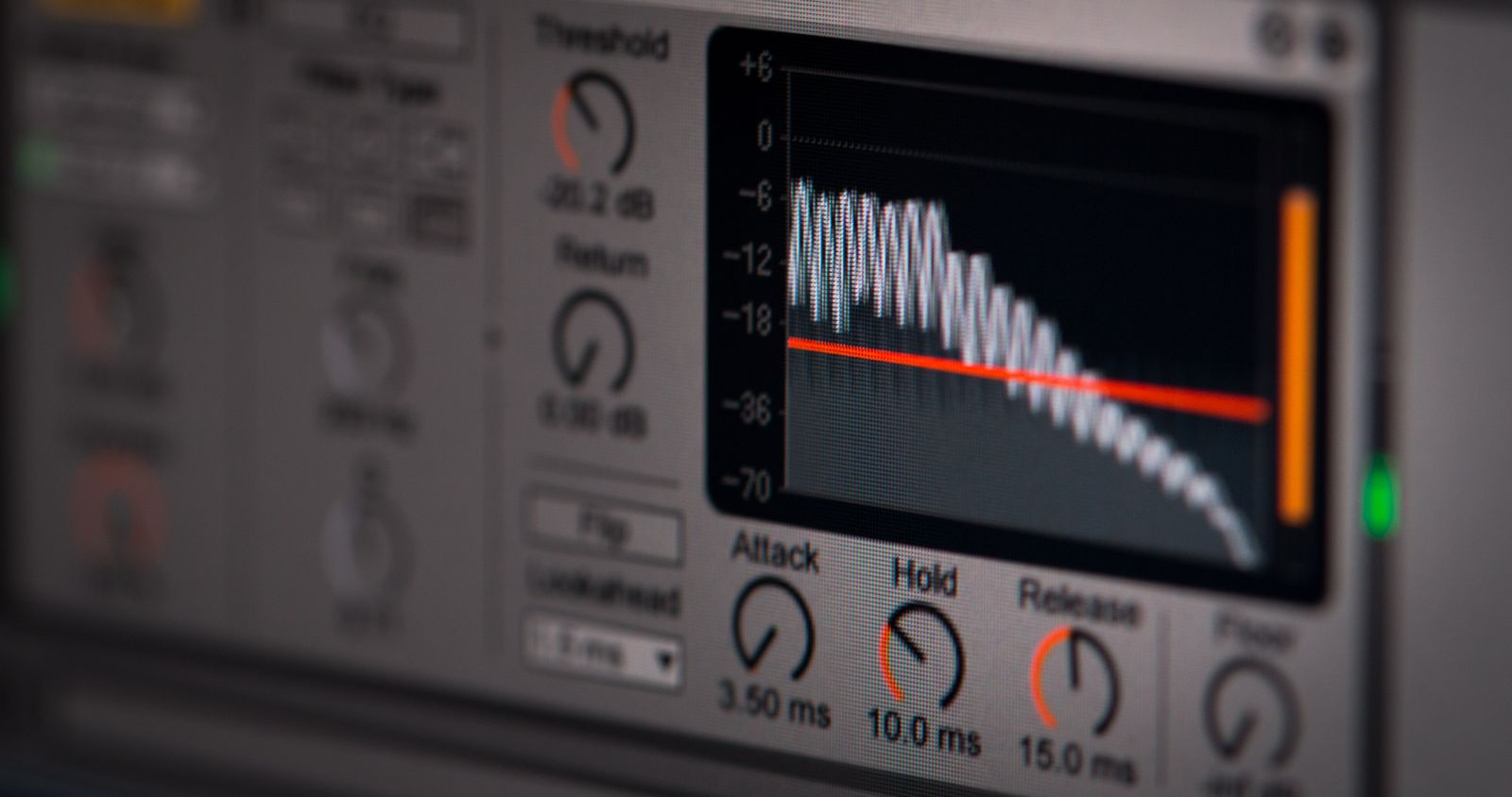 Audio editing software with waveform display